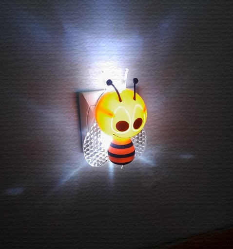VČELA nočná lampa, LED svetlo PRE DETI, VČELA