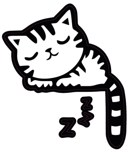 Nálepka CAT pre obvod spínača svetla! D.výber