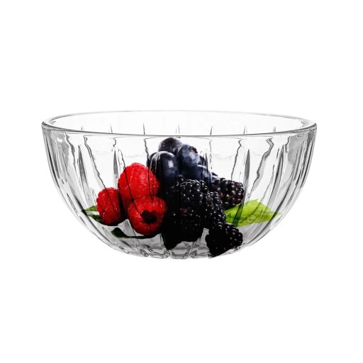 Miska na šalát, okrúhla, priehľadná sklenená misa Altom Design Venus 17,5 cm 1 l