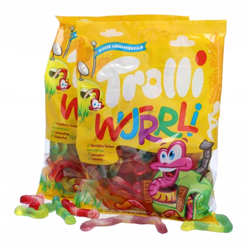 TROLLI Wurrli ovocné želé Červy Dážďovky 150g DE