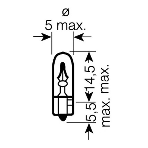 OSRAM PODSVETĽOVÁ ŽIAROVKA 12V 1,2W W2X4,6d