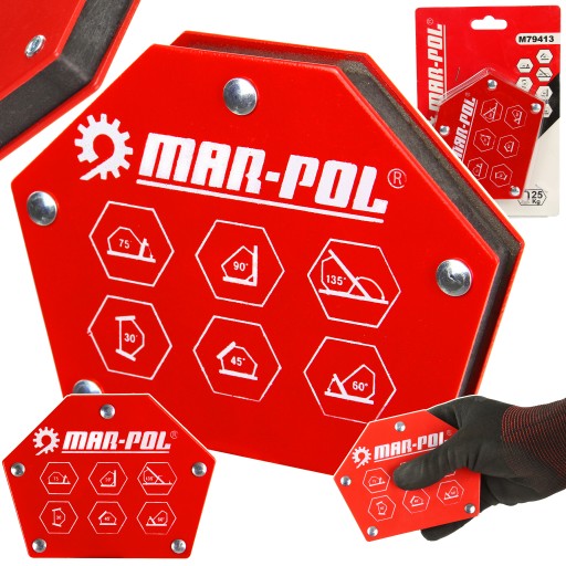 ZVÁRACÍ UHOL 6 UHOLOVÝ DRŽIAK MAGNET 25KG