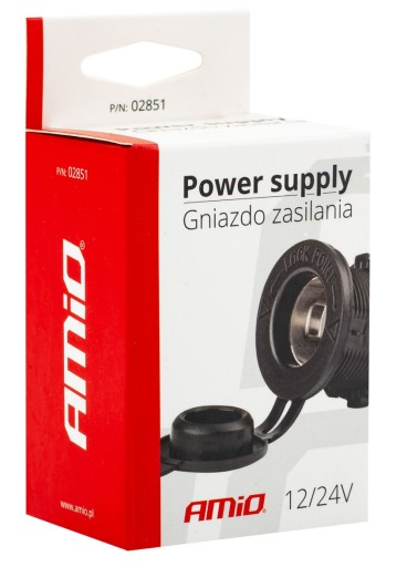 Prídavná vstavaná napájacia zásuvka 12V 24V MOD-01 AMIO-02851
