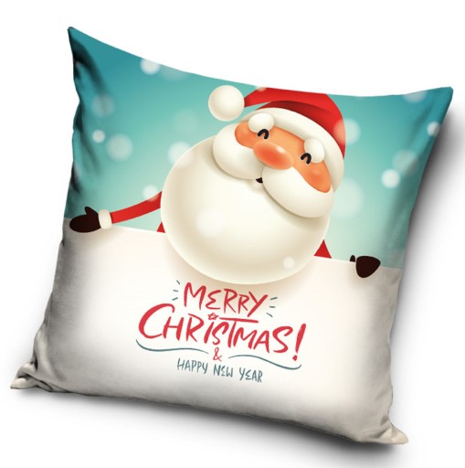 Vianočná obliečka na vankúš 40x40 Santa Claus XMAS