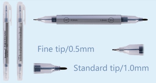 Medical Pen Steril Makeup Marker 2v1