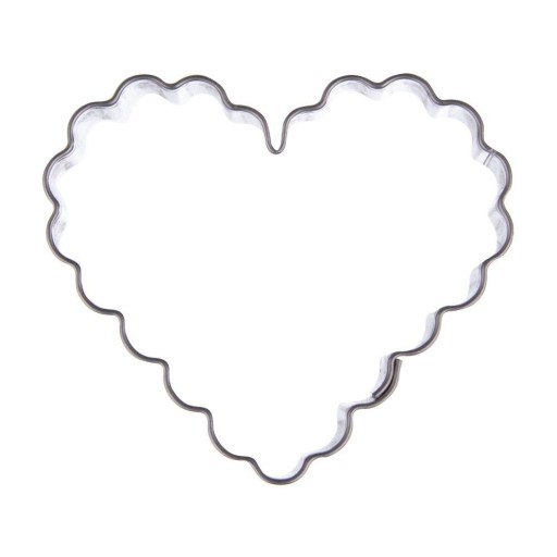 Vykrajovač WAVED HEART, vykrajovač na perníčky
