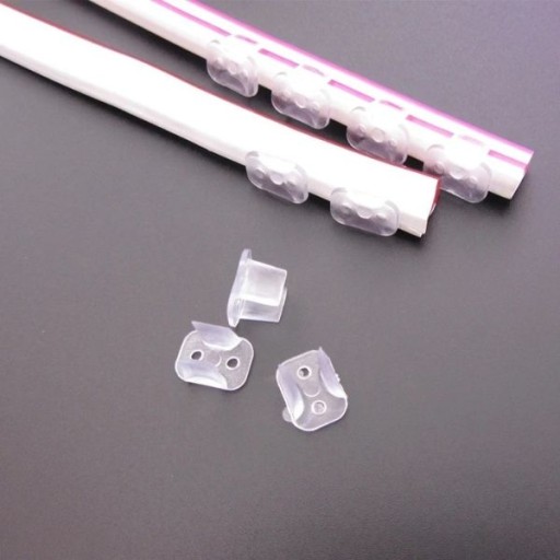 Sada 10 kusov 6mm montážnej konzoly pre LED pásy NEON FLEX