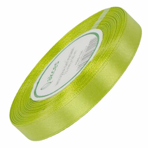 SATÉNOVÁ STUHA jablko zelená 12mm 32m