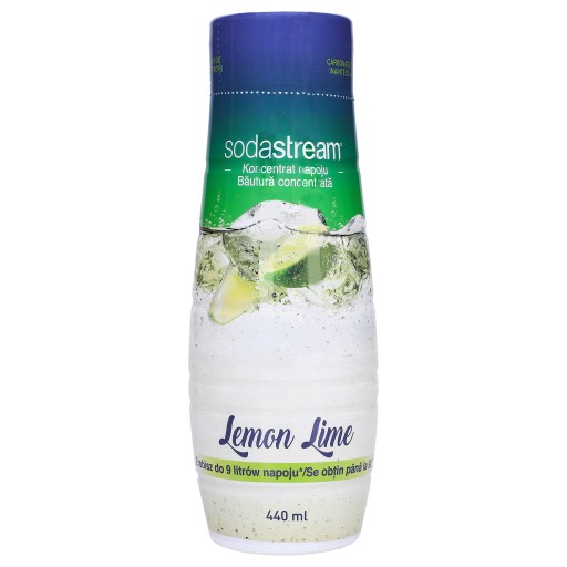SodaStream šťavový sirupový nápojový koncentrát 440 ml ochutený do Lime vody sýtený oxidom uhličitým