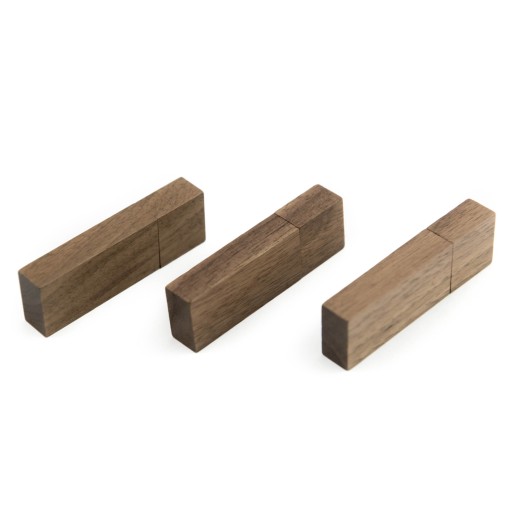 Drevený pendrive 8 GB usb 2.0 ECO tmavé drevo - Orech ako DARČEK