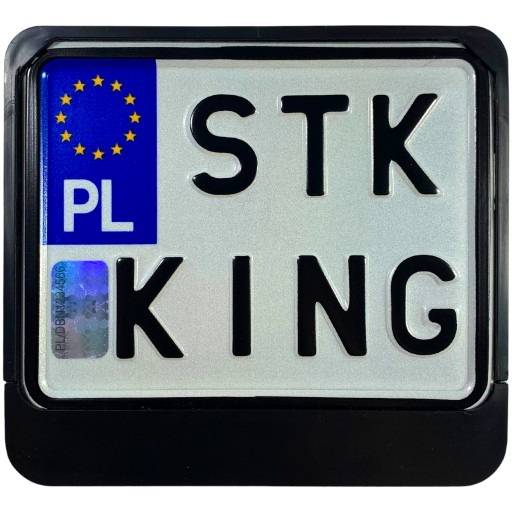 Rám ŠPZ na moped, moped, skúter, ČIERNA