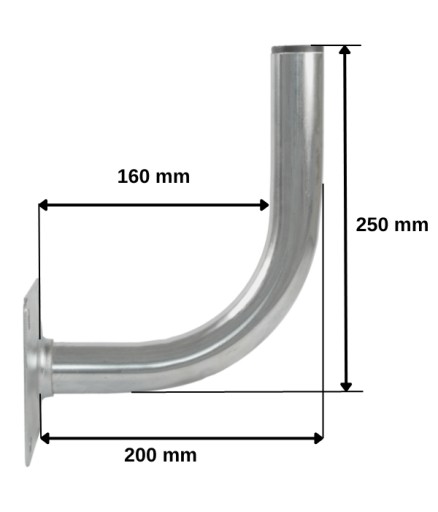 Držiak antény na stenu 20 cm SAT TV WL-200 Luxon