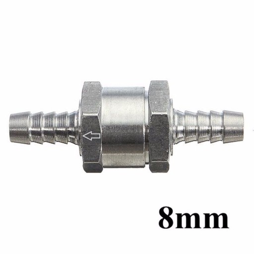 8 mm spätný ventil