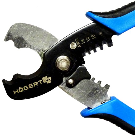 Kliešte 2v1, strihanie drôtov do 10 mm² a odizolovanie 8,0 mm² Hogert