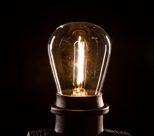 Vintage retro Edison žiarovka 1W ST45 E27 2800K
