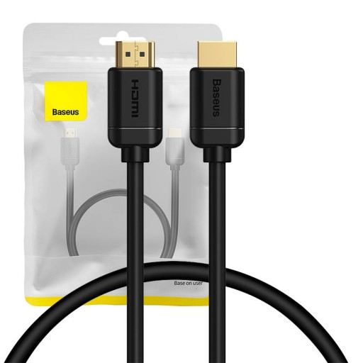 BASEUS KÁBEL VIDEO KÁBEL HDMI 2.0 HDR HD UHD 3D 4K 60 HZ 120 HZ 0,5M
