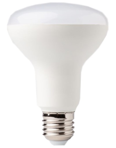 E27 LED žiarovka, veľký závit, 12W, neutrál, hríbik R80