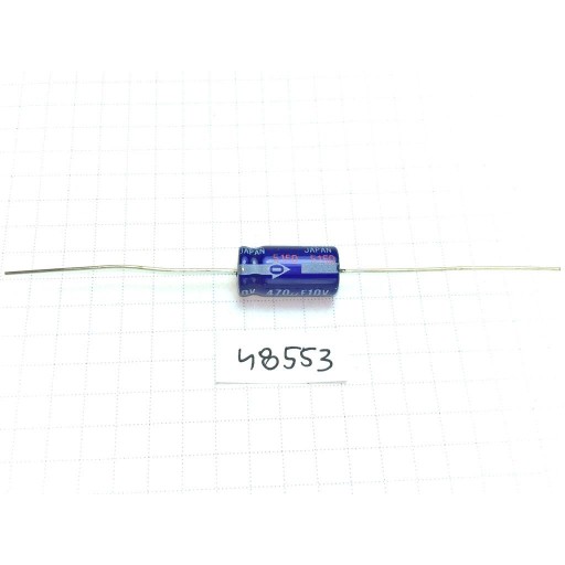 Elektrolytový kondenzátor 470uF 10V 8x16 axiálny x10