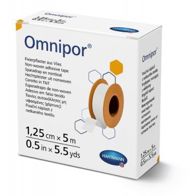OMNIPOR Náplasť z netkanej textílie 1,25cm x 5m - 1 kus