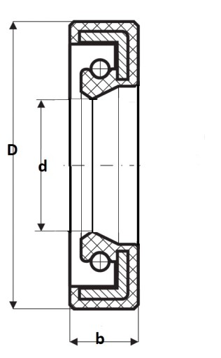 TESNENIE 20x47x7 SIMERING 20 x 47 x 7 HUBER