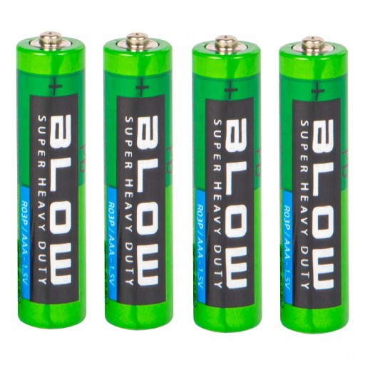 4 x fúkacia ZINOK-UHLÍKOVÁ SUPER HEAVY DUTY AAA BATÉRIA (R3)