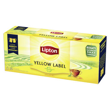 25x 2g LIPTON Yellow Label Black Tea