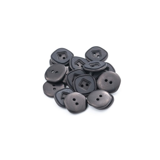 Gombíky 14mm dva otvory 10ks čierne
