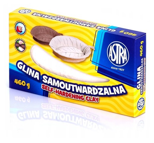 Samotvrdnúca hlina BEZ RÚRY 460g BIELA