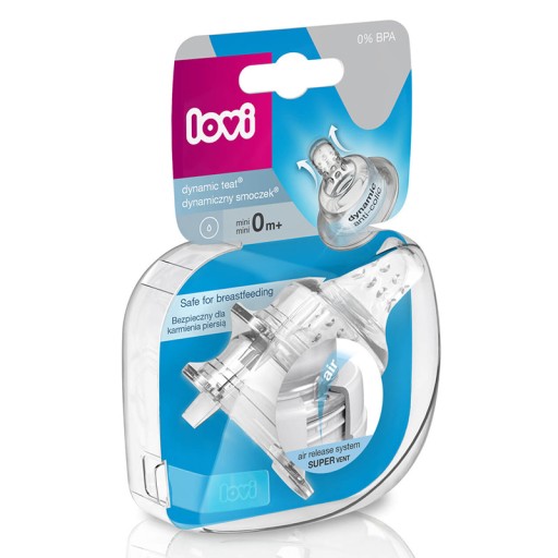 LOVI SUPERVENT BOTTLE cumlík 0m+ MINI 2 KS