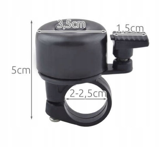 Bicykel Bell Bicykel Metal Universal Black Loud Urban RETRO