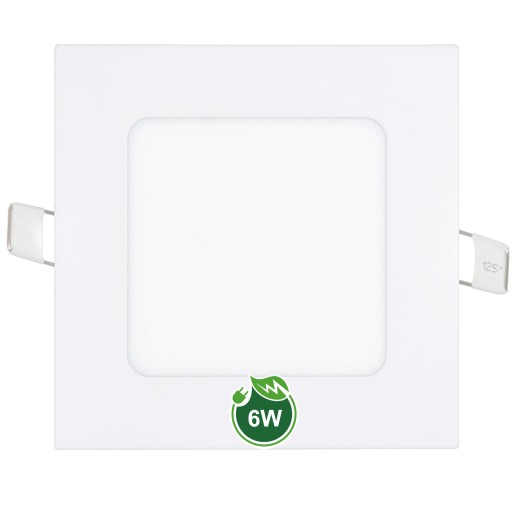 Zápustné štvorcové stropné svietidlo LED panel 6W CCD 3 FARBY