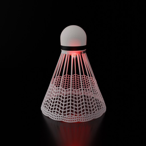 Sada 3x nylonových badmintonových loptičiek LED Set Solid