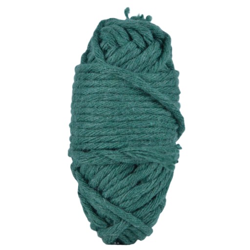 Točená bavlnená šnúra makramé, 3mm, 20m, zelená