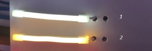 LED pásik 12V 10W vodeodolný 1m NEON TEPLÝ BIELY