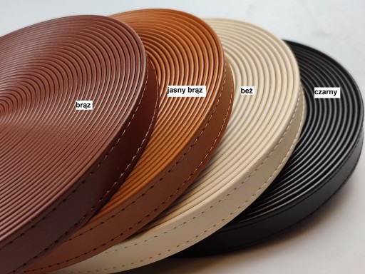 Eko kožený popruh na kabelku 19 mm / 150 cm béžový