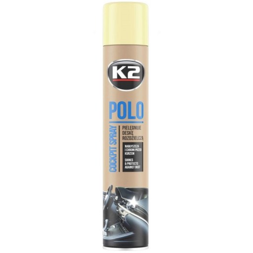 K2 POLO VANILKA leštiaci sprej na plasty a plasty 750 ml