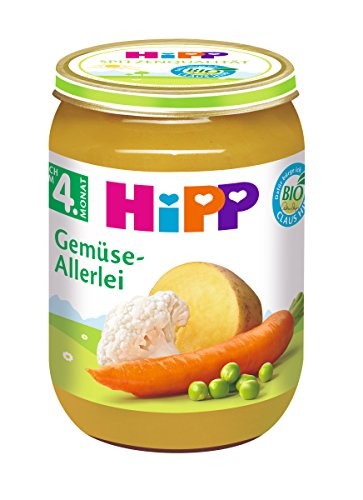 Hipp Bio Karfiol Hrášok Mrkva Zemiaky 190g 5m