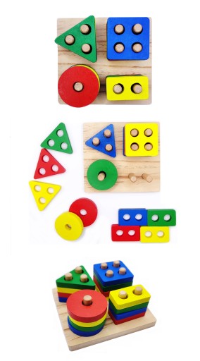 DREVENÁ HÁDANKA TVAROV MONTESSORI