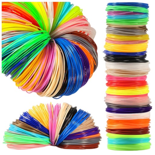 FILAMENT PLA NÁPLNE 3D PERO NÁPLŇ 100 M 40 farieb