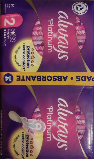 Always ultra PLATINUM 2 SUPER s krídelkami, 14 ks limitovaná edícia