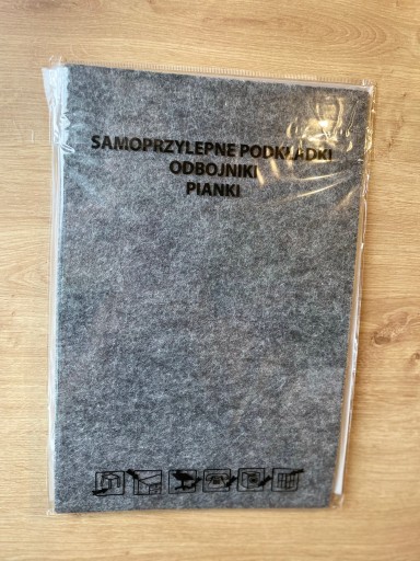 Samolepiace plstené podložky antracit 310x250 1 ks