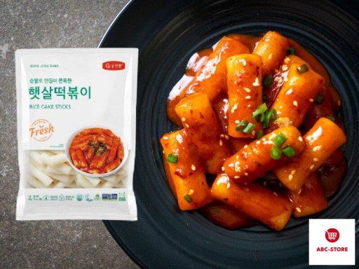 Kórejské ryžové halušky Tteokbokki Topokki ryžový koláč v tyčinkách Ázia 500G