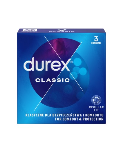 Kondómy Durex Classic 3 ks.