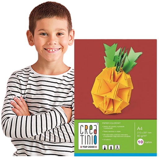 KREATINIO DEKORATÍVNY PAPIER FAREBNÝ BLOK A4 PAPIER