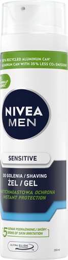 NIVEA MEN Sensitive upokojujúci gél na holenie 200 ml