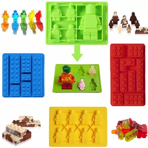 FORMA SILIKÓNOVÁ FORMA ČOKOLÁDY PRRALINES ŽELÉ TORTY LEGO BRICKS 852