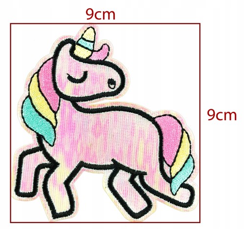 UNICORN nažehľovací TERMO jednorožec REFLEXNÝ