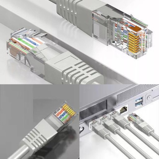 Sieťový Lan kábel UTP Twisted Pair kábel Cat 5e 10M