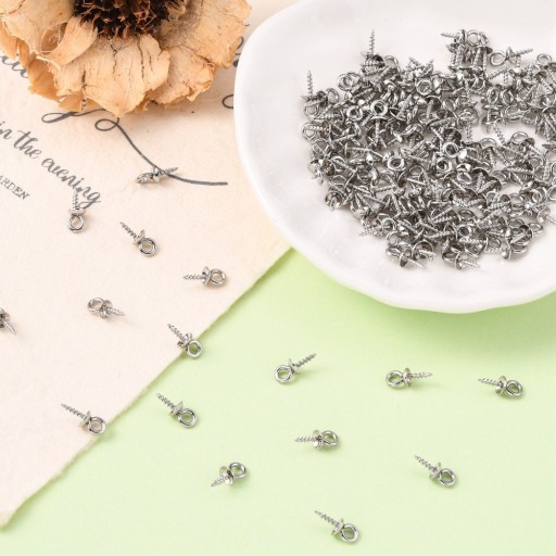 Háčiky Skrutky s krytkami Oceľ 10x4mm 10 ks