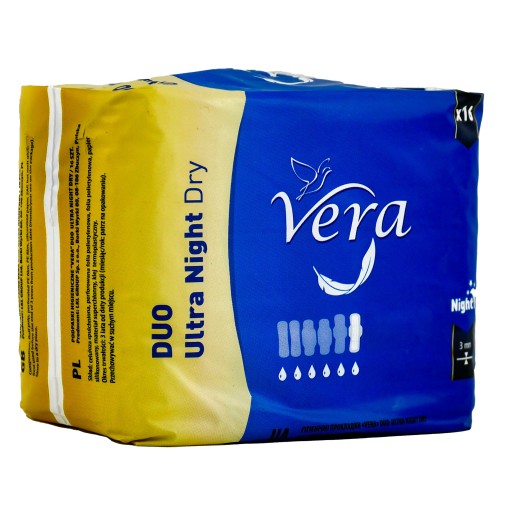 Ultra NIGHT Dry Duo vložky na noc VERA 16 kusov